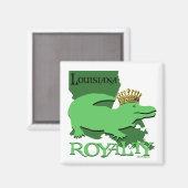 Aimant Louisiane Pourcentage (Gator vert) (Recto/Verso)