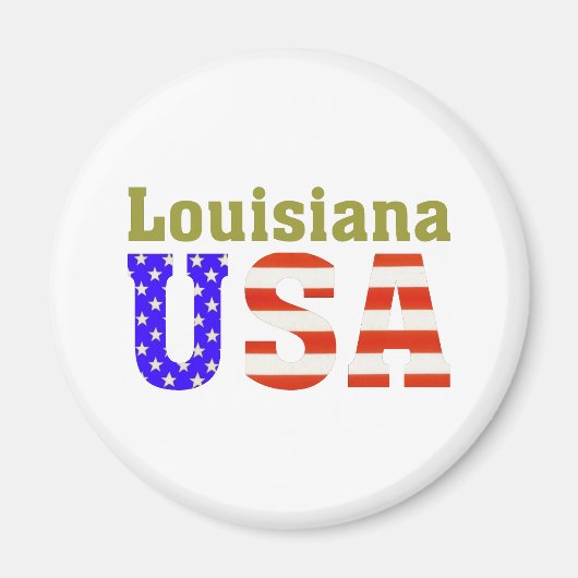 Aimant Louisiane USA ! (Devant)