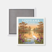 Aimant Louisiane vintage (Recto/Verso)