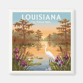 Aimant Louisiane vintage (Devant)