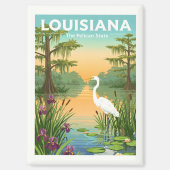 Aimant Louisiane vintage (Recto)