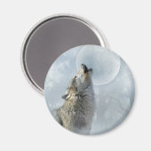Aimant Loup bleu (Recto/Verso)