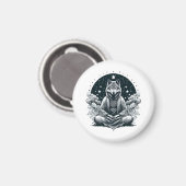 Aimant Loup conscient (Recto/Verso)