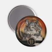 Aimant Loup de l'Or (Recto/Verso)