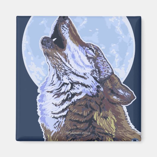 Aimant Loup de New YorkHowling (Devant)