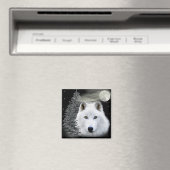 Aimant loup des neiges arctique (In Situ (Lave-vaisselle))