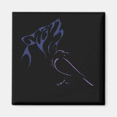 Aimant Loup et oiseaux (Devant)