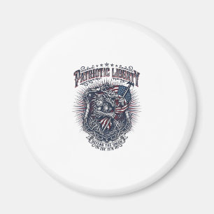 Aimant Loup-garou patriotique Patriote Horreur Monstre Pa