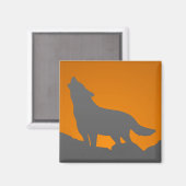 Aimant loup hurlant (Recto/Verso)
