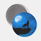 Aimant Loup la nuit (Recto/Verso)
