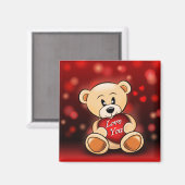 Aimant L'ourson t'aime (Recto/Verso)