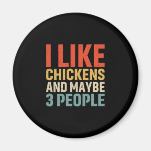 Aimant Louvain de poulet J'Aime Les Poulets