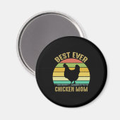 Aimant Louvain de poulet | Meilleure mère du poulet (Recto/Verso)