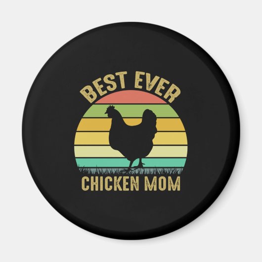 Aimant Louvain de poulet | Meilleure mère du poulet (Devant)