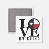 Aimant LOVE Amarillo Texas (Recto/Verso)