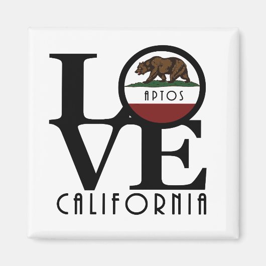 Aimant LOVE Aptos Californie (Devant)