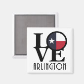 Aimant LOVE Arlington Texas (Recto/Verso)
