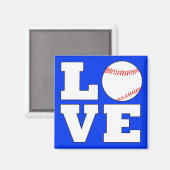 Aimant LOVE Baseball Player ou Coach Sports Team (Recto/Verso)