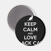 Aimant Love Black Cats (Recto/Verso)