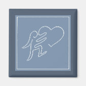 AIMANT LOVE (BLUEBERRY) (Devant)