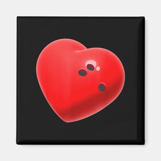 Aimant Love Bowling Ball Hearts Bowling Lover Valentine's (Devant)
