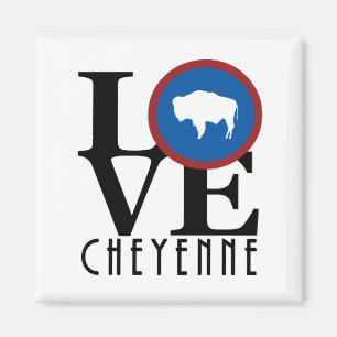 Aimant LOVE Cheyenne Wyoming