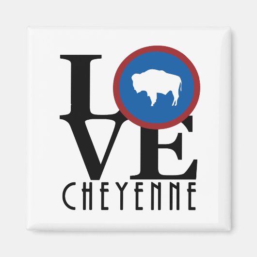 Aimant LOVE Cheyenne Wyoming (Devant)