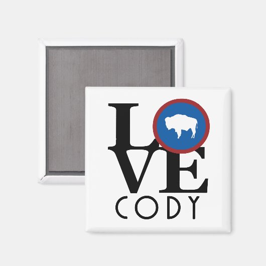 Aimant LOVE Cody Wyoming (Recto/Verso)