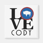 Aimant LOVE Cody Wyoming (Devant)