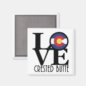 Aimant LOVE Crested Butte (Recto/Verso)