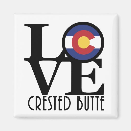 Aimant LOVE Crested Butte (Devant)