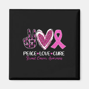 Aimant Love Cure Ruban Rose Sensibilisation au Cancer du