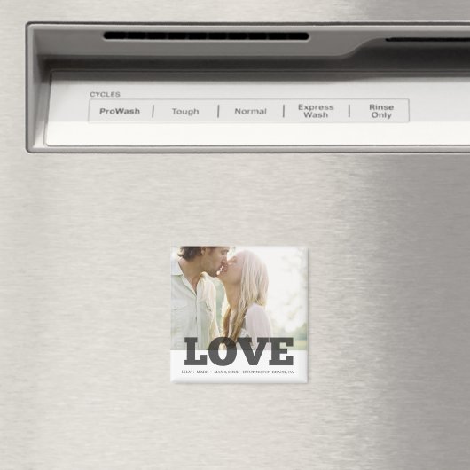 Aimant Love Custom Photo Wedding Favor (In Situ (Lave-vaisselle))