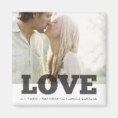 Aimant Love Custom Photo Wedding Favor (Devant)