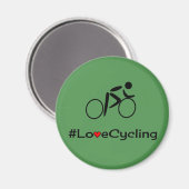 Aimant Love cyclisme légende verte (Recto/Verso)