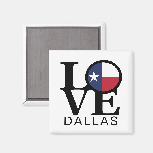 Aimant LOVE Dallas (Recto/Verso)