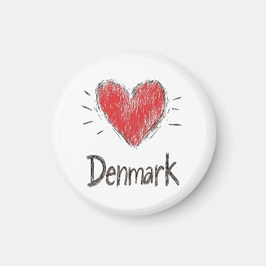 Aimant Love Danemark (Devant)