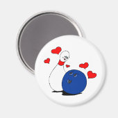 Aimant Love de bowling (Recto/Verso)