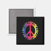 Aimant Love Deaf Peace Sign Language Hand Taling Enseigna (Recto/Verso)