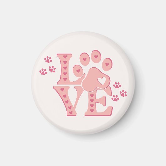 Aimant LOVE Dogs (Devant)