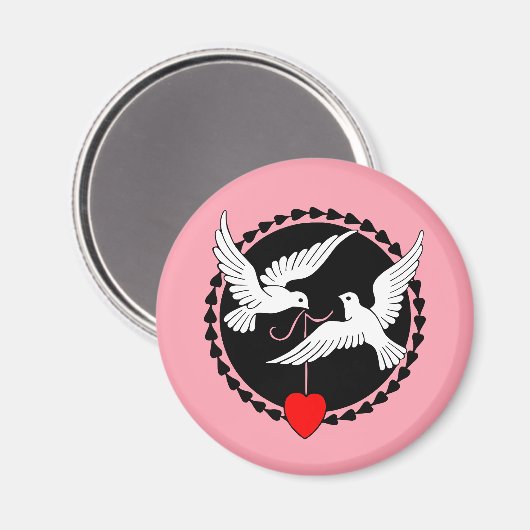 Aimant Love Doves (Recto/Verso)