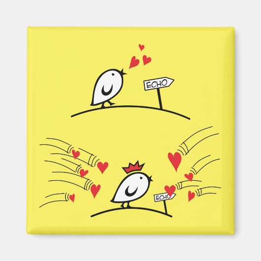 Aimant LOVE ECHO - Bande dessinée Tweetlercools 1 (Devant)