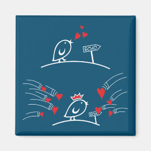 Aimant LOVE ECHO - Bande dessinée Tweetlercools 2