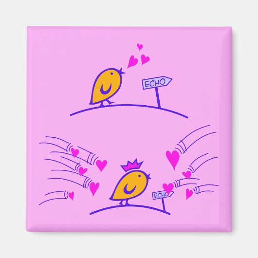 Aimant LOVE ECHO - Bande dessinée Tweetlercools 3 (Devant)