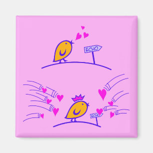 Aimant LOVE ECHO - Comic Birds Tweetlercools 3