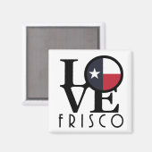 Aimant LOVE Frisco Texas (Recto/Verso)