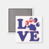 Aimant Love-From-Australia-Paw-Print (Recto/Verso)