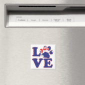 Aimant Love-From-Australia-Paw-Print (In Situ (Lave-vaisselle))