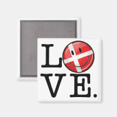 Aimant Love From Denmark Smiling (Recto/Verso)