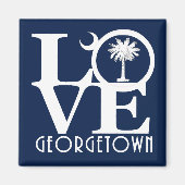 Aimant LOVE Georgetown SC (Devant)